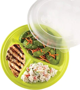 BNYD Portionskontrolle Mittagessen Reiseteller (verschiedene Farben) (3er Set) - Bild 1 von 1