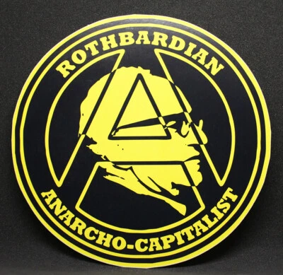 Murray N Rothbard Vinyl Decal /Sticker Libertarian Anarchist Anarcho-Capitalist