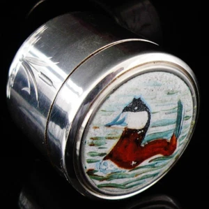 Sterling Silber Emaille Entendose, St James House Company 1978, limitierte Auflage 286/500 - Bild 1 von 12