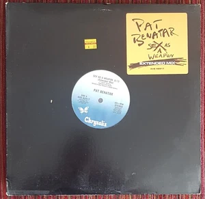 PAT BENATAR SEX AS A WEAPON 2 VERSIONS 1985 12 INCH USA PROMO SINGLE, MINT - Picture 1 of 1