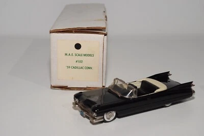 B7 1:43 M.A.E. MODELLI IN SCALA MAE 102 '59 CADILLAC CONV. CONVERTIBILE NERO MIB - Immagine 1 di 4