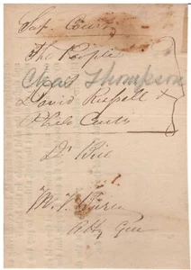 3" x 4" Cut Signature of Martin Van Buren as Atty General of NY w/ COA - Picture 1 of 1