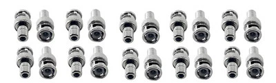 20pcs BNC Male RCA Female Connector Convertor for CCTV Security Camera System - Image 1 of 3