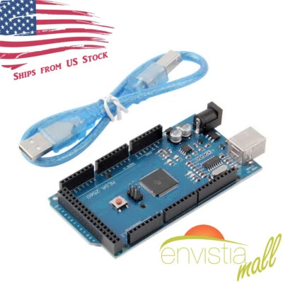 MEGA2560 R3 ATmega2560-16AU CH340G Development Board with or without Cable - Image 1 of 4