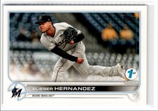 2022 TOPPS SERIES 1 1ST EDITION ELIESER HERNANDEZ MIAMI MARLINS #9