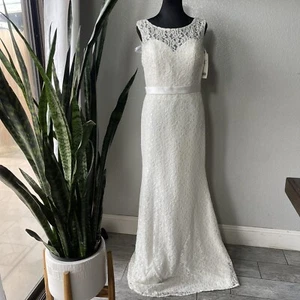 Christina Wu ivory wedding dress size 12 Style 22624 - Picture 1 of 13