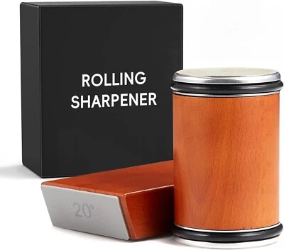 Knife Sharpener, Rolling Knife Sharpener with 400, 1000 & 3000 Grit Discs - image 1 of 4