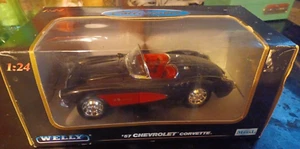 Welly 57 Chevrolet Corvette DieCast Car - Picture 1 of 7