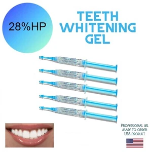 TEETH WHITENING GEL OFFICE LASER WHITENING - 28 Percent - 10 SYRINGE REFILLS - Picture 1 of 1
