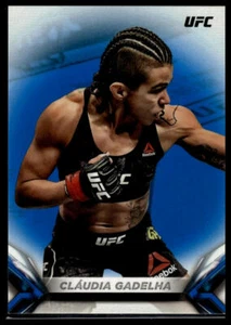 2018 Topps UFC Knockout #22 Cláudia Gadelha Blue #/99 - Picture 1 of 2