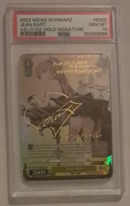 PSA 10 Gem Mint Jean Bart SP Gold Signature ENGLISH Azur Lane Weiss Schwarz - Picture 1 of 4