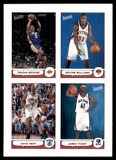 2004-05 Bazooka 4-on-1 Stickers Devean George/Jerome Williams/David West/James