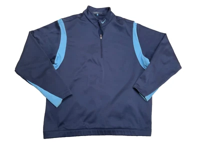 Nike Golf Calce Térmico Cuarto Cremallera Para Hombres Grande Azul Polar Sudadera Pullover Usado en Excelente Condición Foto 1 de 4
