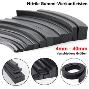 Sólido NBR Nitrilo Goma Cuadrado Cinta de sellado Resistente al Aceite 6mm - 40mm - Imagen 1 de 12
