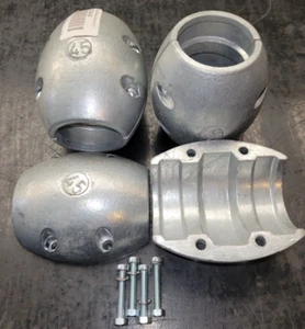 45mm Shaft Anode Ball/Barrel/Egg shape 1,100g Zinc for Salt/Sea Water - Picture 1 of 4