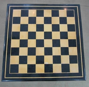 12"x12" Marble Chess Inlay Coffee Table Top Handmade Collectible Gift for Him - Picture 1 of 9