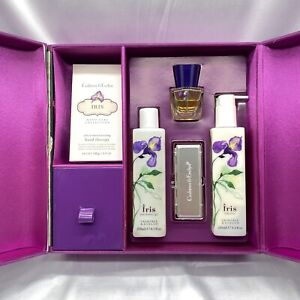 Rare Crabtree & Evelyn Isris Purple Velvet Full Size Gift Box
