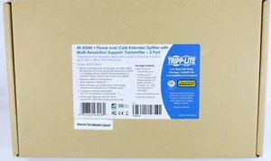 Divisor HDMI Tripp Lite 2 puertos - UHD 4K, adaptador de CA internacional - Imagen 1 de 5