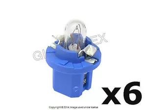 Mercedes Bulb 1.2W Blue Socket Dashboard OEM NEW (6) + 1 year Warranty - Picture 1 of 1
