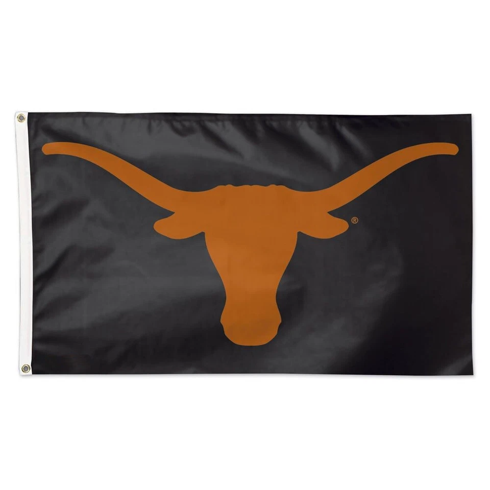 Bandera/bandera negra para los fanáticos de Texas Longhorns 3x5 pies de la universidad NCAA Foto 1 de 1