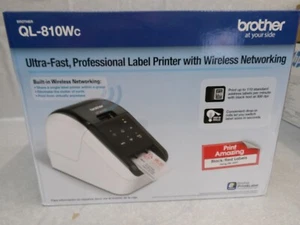 NEW BROTHER QL-810Wc FAST PROFESSIONAL LABEL PRINTER W WIRELESS NETWORKING - Picture 1 of 2