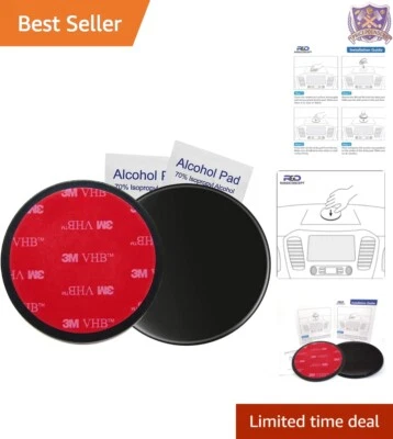 Versátiles discos de montaje en tablero de instrumentos de 95 mm - Ideal para teléfonos y GPS Garmin - Paquete de 2 Foto 1 de 4