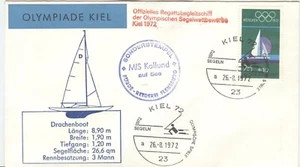 Germany Olympic Games Munich 1972 cover Kiel shippost M/S Kollund - Picture 1 of 1