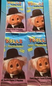 Tarjetas coleccionables Trolls Norfin 1992 serie un paquete de tarjetas selladas - Imagen 1 de 2