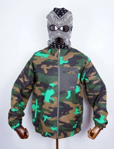 Huf Worldwide Skateboard Jacke Jacket Cambridge Camo Black in M - Bild 1 von 4