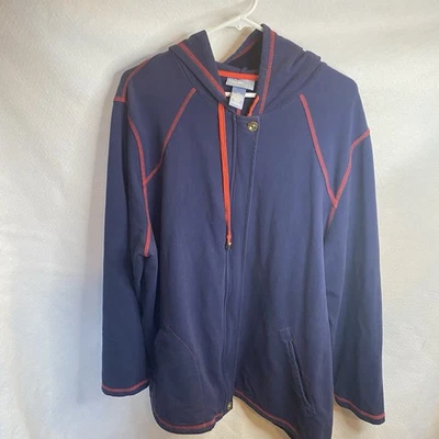 Liz Claiborne Woman Size 2X Full-zip Activewear Hoodie - Image 1 of 4