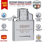 Zippo Butane Single Flame Torch Lighter Insert Refillable Silver Z8A19, BNIB