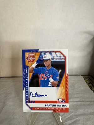 2021 Panini Elite Extra Edition Signatures Auto Braylin Tavera #214 - Image 1 of 2