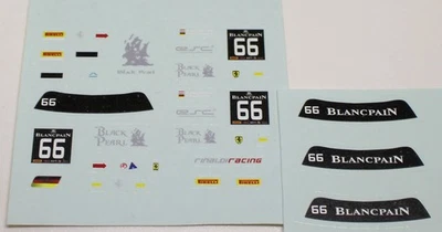 Decals fustellate per Ferrari 458 GT3 Parrow/Kaffer Blancpain Monza 2015 1/43 - Immagine 1 di 2