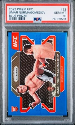 Umar Nurmagomedov Blue Prizm/199 - 2022 Panini Prizm UFC #32 - PSA 10 GM - Image 1 of 2