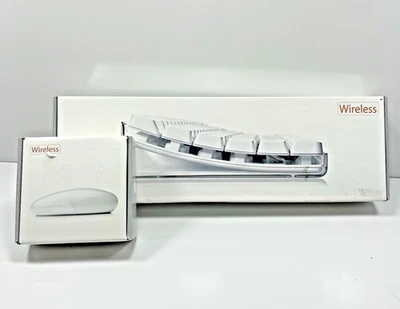 Apple Wireless Keyboard M9270LL/A + Mouse M9269Z/A- New Open Box - Rare HTF - Image 1 of 4