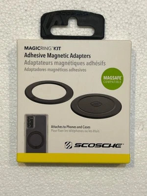 Scosche MagicRing Kit  Adhesive Magnetic Adapters MagSafe Compatible NEW IN BOX - Image 1 of 3