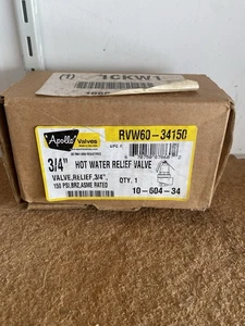Apollo 3/4” Hot Water Relief Valve. RVW60-34150. 150psi - Picture 1 of 4