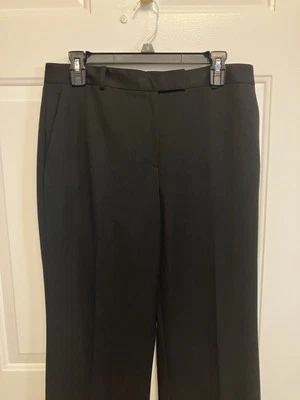 全新带标签 Brooks Brothers 346 女式 Caroline Fit 黑色正装裤子 8 码 — 第 1/4 张图片