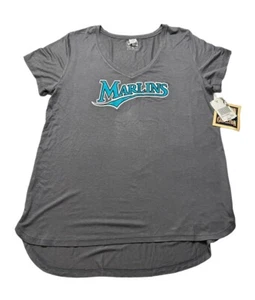 NEW MLB Florida Marlins New Era Cooperstown Collection T-shirt Women’s Large LG - Picture 1 of 5