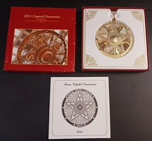 Texas State Capitol 2011 Ornament CHANDELIER Light Fixture In box with booklet - Picture 1 of 16