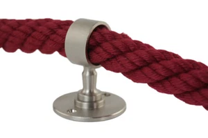 Seilträger Supporto-Corda Nichel Opaco Per 30 MM Corrimano Treppenseil - Foto 1 di 3