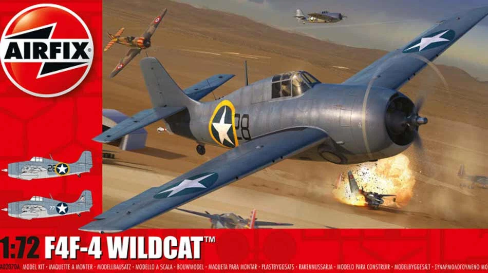 Airfix Grumman F4F-4 Gatto Selvatico VMF-221 US Marine Corps VF-41 - 1:72 - Immagine 1 di 1