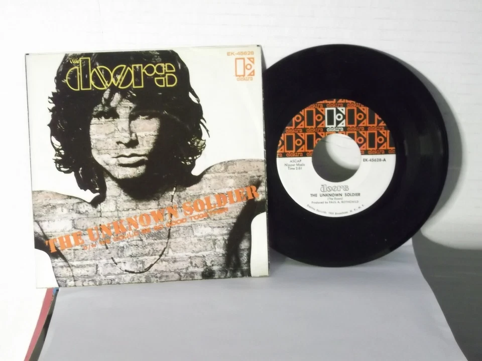 The Doors,Elektra 45628"The Unknown Soldier"US,7"45 w P/S,1968 blues rock,RARE,M - Image 1 of 2