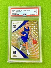 LUKA DONCIC Groove PRIZM ROOKIE CARD PSA 9 MINT MAVERICKS RC 2018-19 Revolution