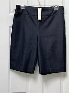 NWT Chico's Size 1.5 M 10 x 11" So Slimming Brigitte Denim Look Bermuda Shorts - Picture 1 of 9