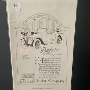 Vintage 1916 Pathfinder Luxury Of Motion Ad Advertisement  - Picture 1 of 2