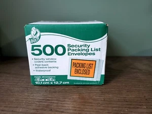 Ente Marke Sicherheitsansicht Packliste Umschläge, 5,5 x 4,5 Zoll, 500 Stück - Bild 1 von 4