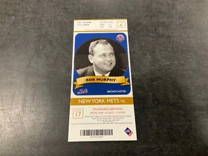 METS~2012 TICKET STUB 5/14/12 VS CERVECEROS~CUBIERTA: BOB MURPHY - Imagen 1 de 1