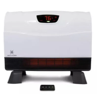 Floor to Wall Unit 1,500-Watt Infrared Quartz Portable Heater With Remote - Image 1 of 4
