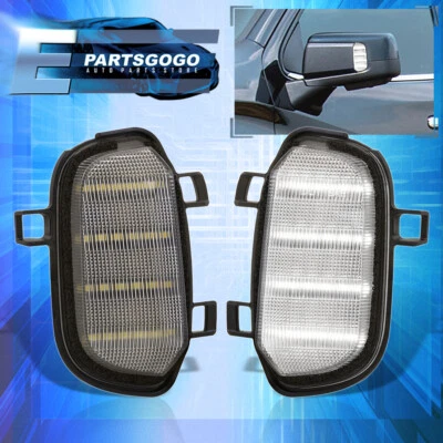 For 19-21 Chevy Silverado Sierra 1500 Clear LED Side Mirror Puddle Lights Lamps Foto 1 de 4